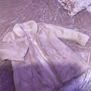 Juicy Couture- Girls Faux fur-pink coat